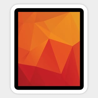 Geometric orange Sticker